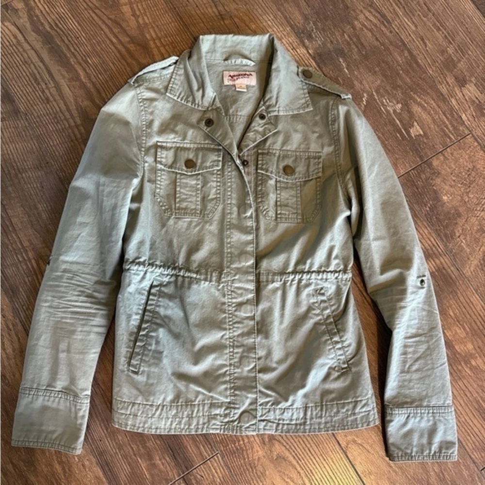 Olive Green Utility Jacket,  Arizona Jean Co. Lightweight, Size XS